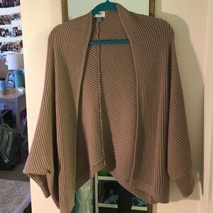Old Navy Ribbed Open-Front Cardigan - Brown